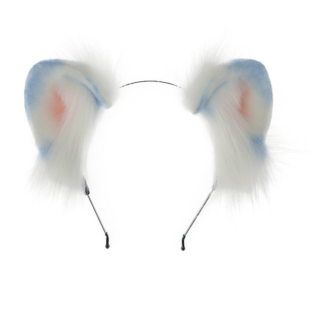 3990 Cosplay Blue Pink Fox Wolf Bear Hamster Monkey Cat Dog Ears Headband